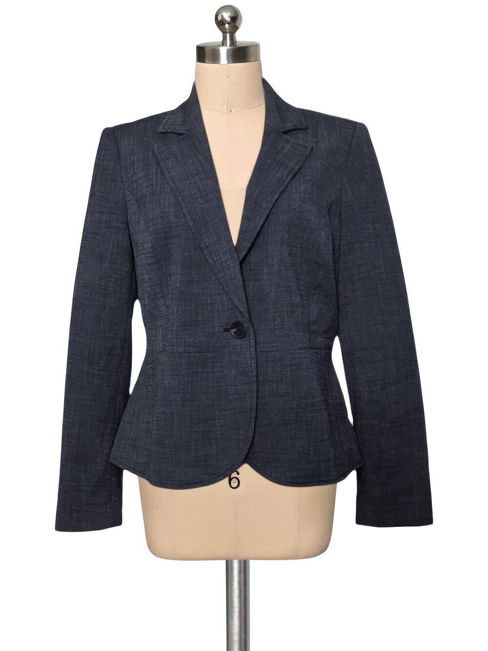 Rafaella Studio Dark Grey Tailored Style Blazer Jacket 8P 8 Petite